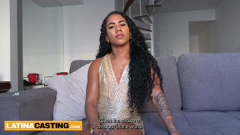 Hot Brazilian fitness model fucked hard by her XXXL agent!