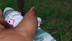 valuable-looking Czech homo pair in an outdoor 3some