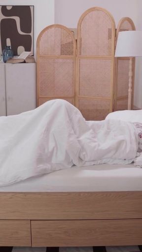 Lesbea OOPS Wrong Bed! Arian Joy and Lilly Bella intimate pussy licking and scissoring orgasms   Clip 1