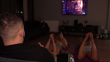 Gaming Session Two Roommates Got Their Pussies Owned Alternately