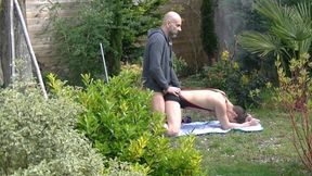 Twink creampied in my garden