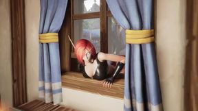 Elf Thieve Stuck on a Window Whorecraft TOA