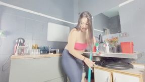KIARA CLEANING AND FARTING HER OWN MANSION - BY KIARA NISSEI - CLIP 1