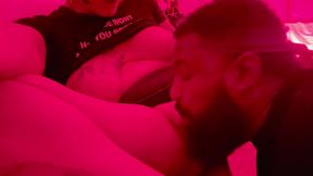 TS Diana Deelight Getting Her Toes and Dick Sucked by Sissy Slut Sub Man for Her Birthday