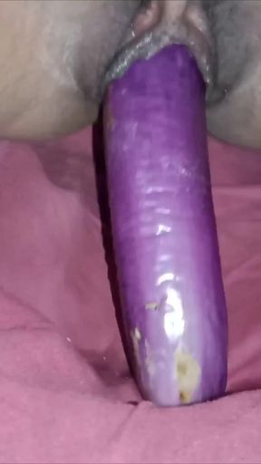 Key moment from &quot;Indian Homemade Village Husband Wife Brinjal Faking Desi Vegetable Enjoy Indian Bhabhi Baigan Enjoyed&quot;
