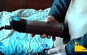 Vacuum Pumping My Big Cock