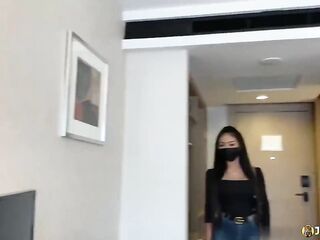 Johntronx - Unreal Amateur Oriental in Taut Jeans Sucks My Cock