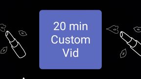 20min Custom Vid: Buy this to get a 20min custom vid, Watch vid for full details, Its very simple and easy, Get a custom vid today