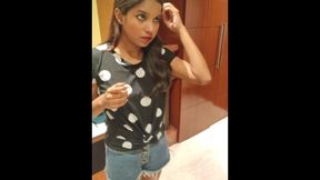 She Getting Ready For Party But I Fucked Her And Cum On Her Belly - Indian Audio Sex With Hunter Asia