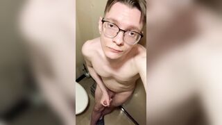 Public rest room onanism