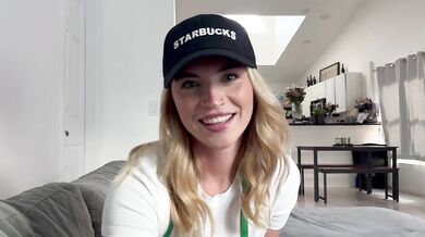 Barista girl cheats on boyfriend while he's at work "I bet you would fuck me better anyway..."