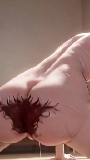 Thick Bushy Hairy Pussy Doggy Style - Begging for Cum Inside