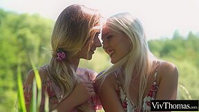 Sexy Blondes Drive Each Other Wild With Their Fingers & Tongues