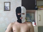 Horny barely legal boy jerking off until intense eye rolling orgasm