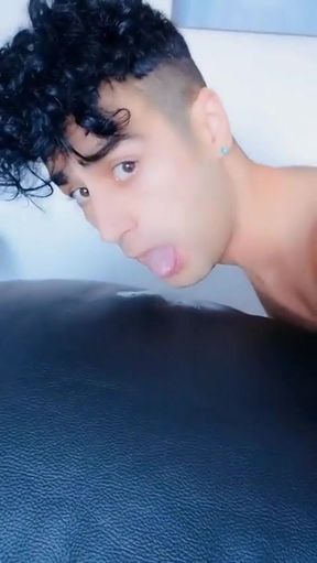 Twink Has Yummy Breakfast - Own Cum Eating