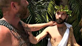 The Roman Orgy Begins - A roman feast as Cesar Xes celebrates the victories of Maximus, leader of the Roman Armies return from War. Maximus sets out to spill his seed in the Emperor, while Senator Sextus takes hold of a slave.