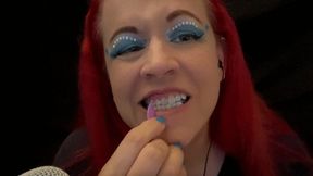 Picking Teeth with Dental Flosser