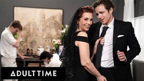 ADULT TIME - Horny Tattooed GILF Ruby Lynne CAUGHT Fucking Big Dick Stud During Her Hubby&#039;s Funeral!