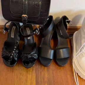 Collection heels,boots and handbag cum