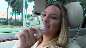 Sweet blonde got money for wild sex