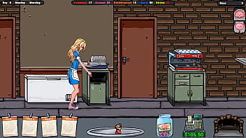 The waitress was offered a drink by a customer and she accepted. Game Name here: Ptre0n L sd131313