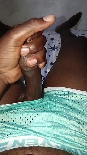 Jerking off at Midnight and Released Huge Cumshot