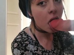 Wet Teen Dildo Blowjob