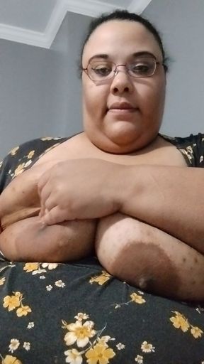 Playing with My Big Titties & Licking My Nipples!