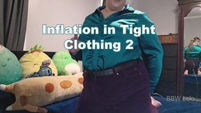 BBW Lolo - Inflation in Tight Clothing 2 (air inflation)