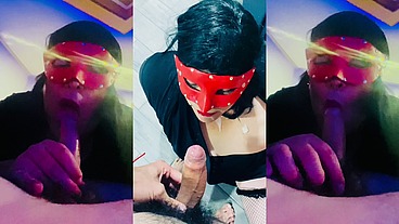 Dando mamada rica verga