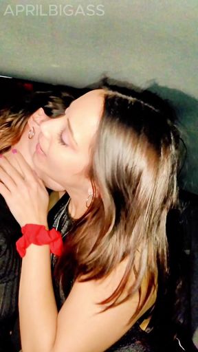Lesbian Kisses, My Husband Films Everything, &quot;real&quot; Rimming All in the Car