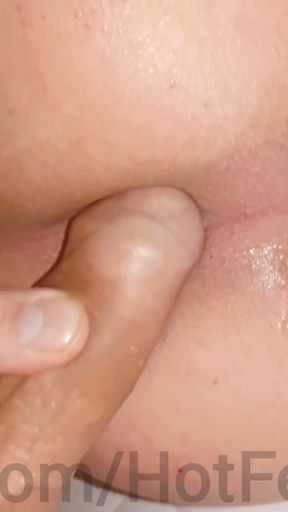 A powerful, big cock in a beautiful and smooth ass of a twink! Close-up!   Clip 1