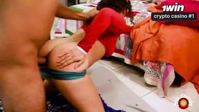 A gonzo de sexo rectal terminou com um boquete lambuzado nele e gozada no meu rosto.