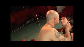 gorgeous brunette in the ring, seems to be more interested in cock than boxing