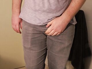 Hunk Desperation & Wetting - Please let me use the Latrine!!!