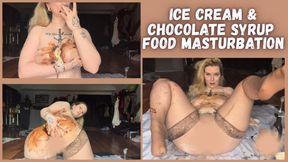 Ice Cream & Chocolate Syrup w Orgasm on Top