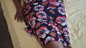 MILF Stepmom While Resting on Bed