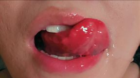 Mouth Fetish! Sloppy Show off of My Lips & Tongue