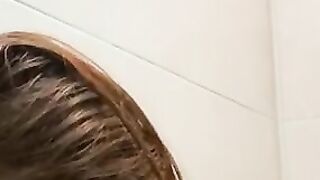 Amateur 18 year old Ukrainian ginger chick shaving her vagina inside toilet (Part two.)