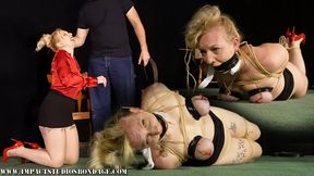 Re Training the Office Bitch Part 2 with Vivica Lase Breast Bound Hogtied Endurance Hell