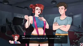 Two cartoon characters share a deep 69 and milk each other