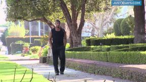 Gay teacher rides his black friend anal with monster cock