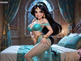 Tiny Princess Jasmine Twerking Squirting Cum Climax in Palace Bedroom - AI 4K NSFW