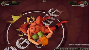 Karen Collides With Charlotte in Wild Nude Brawl Gone Hot Erotic Moment