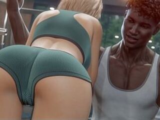 Risky GYM Sex: BBC Personal Tutor and Married Cheating Wife (Recent CG Animation)