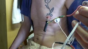 estim piercing nipple demo