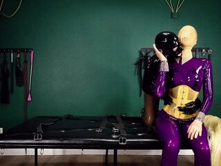 Rubber Makes Lizanne Comes Hard in Rubber