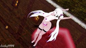 Thicc Miku Dance Hentai Vocaloid Nude Bass Knight Song MMD 3D White Hair Color Edit Smixix