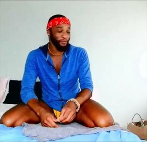 Hot Jerk off in Yellow Jock!