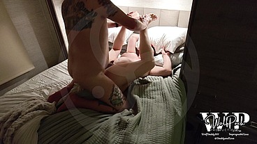 MtF Asian redhead transsexual shemale tranny trap cum dump ImpregnableLexa getting fucked for the first time in the new RV by her Daddy Dominant WolfDaddy901 after deepthroat blowjob ending in anal cr